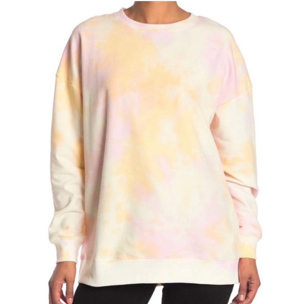 WildFox Tie Dye Cotton Candy Sweatshirt Size Medium